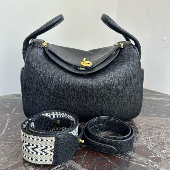 None Handbags - Fashion Leather Pillow bag Crossbody Bag Gold hardware